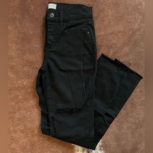 Distressed High Waisted Denim Jeans